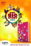 KJV One Big Story Bible - Leathertouch Pink